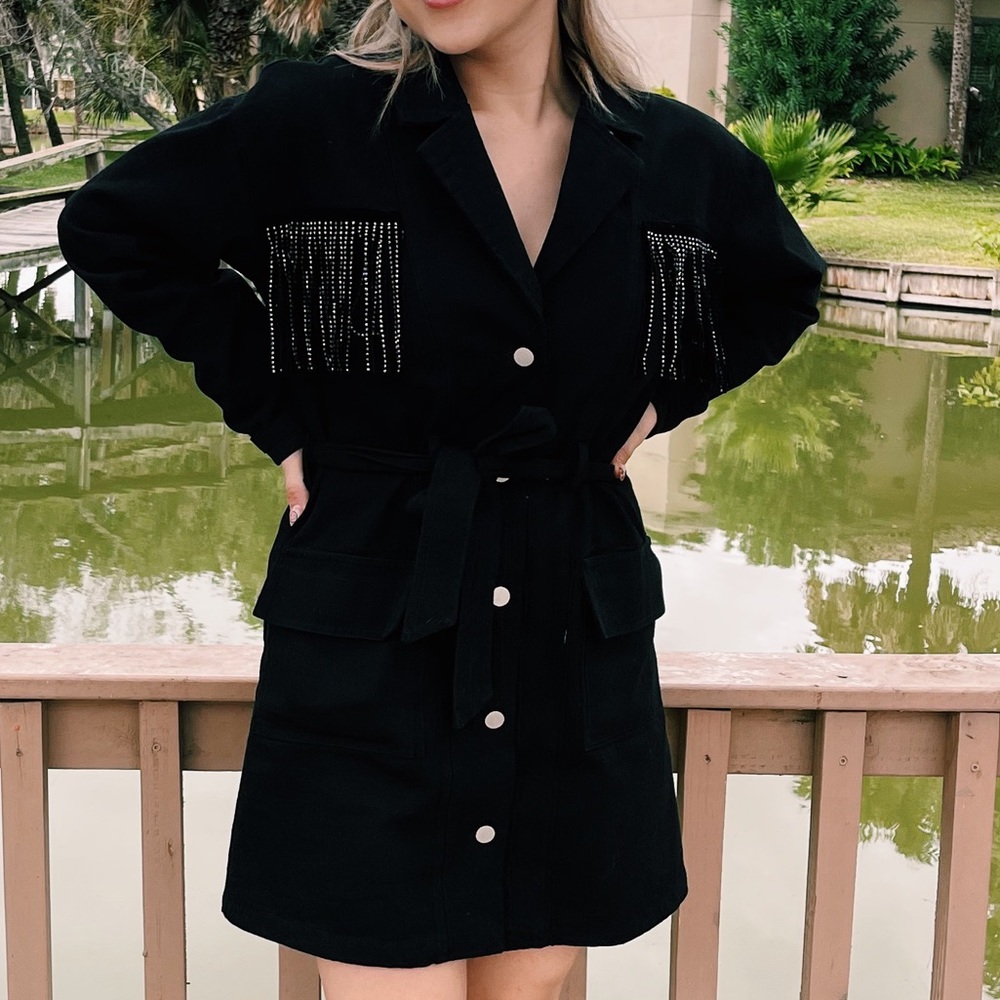 Black blazer dress